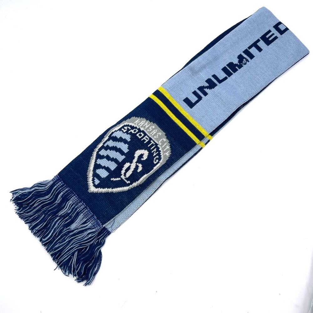 BUNDLE - SPORTING KC soccer team scarves (2) NEW in bag
